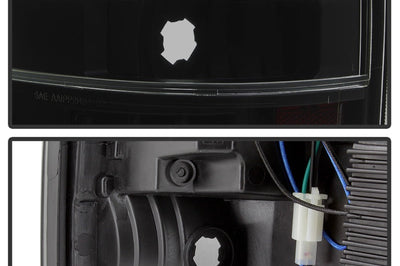 SPYDER xTune 09-14 Ford F-150 Light Bar LED Tail Lights - Black Smoke (ALT-JH-FF15009-LBLED-BSM)