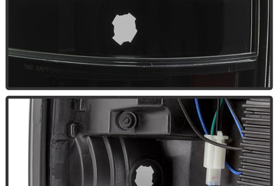 SPYDER xTune 09-14 Ford F-150 Light Bar LED Tail Lights - Black Smoke (ALT-JH-FF15009-LBLED-BSM)