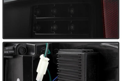 SPYDER xTune 09-14 Ford F-150 Light Bar LED Tail Lights - Black Smoke (ALT-JH-FF15009-LBLED-BSM)