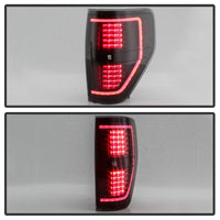 SPYDER xTune 09-14 Ford F-150 Light Bar LED Tail Lights - Black Smoke (ALT-JH-FF15009-LBLED-BSM)