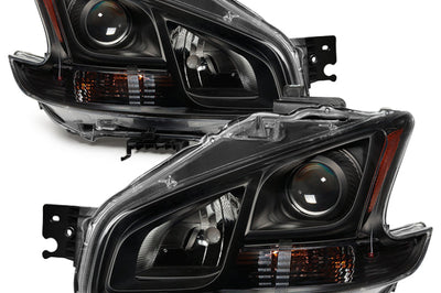 SPYDER xTune 09-14 Nissan Maxima Halogen ONLY (No HID) OEM Style Headlights - Black HD-JH-NM09-AM-BK - Lights