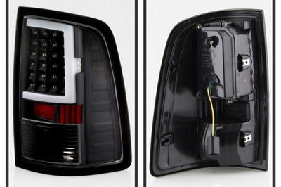 SPYDER xTune 13-18 Dodge Ram 1500 LED Tail Lights - Black (ALT-ON-DRAM13V2-LBLED-BK)