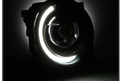 SPYDER xTune 15-17 Jeep Renegade Light Bar DRL Projector Headlights -Black (PRO-JH-JREN-LBDRL-BK) - Lights