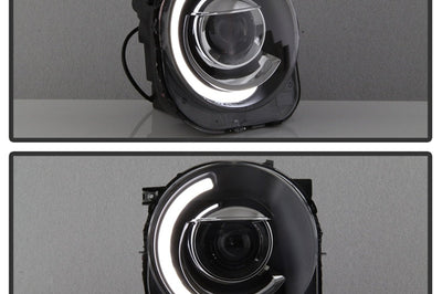 SPYDER xTune 15-17 Jeep Renegade Light Bar DRL Projector Headlights -Black (PRO-JH-JREN-LBDRL-BK) - Lights
