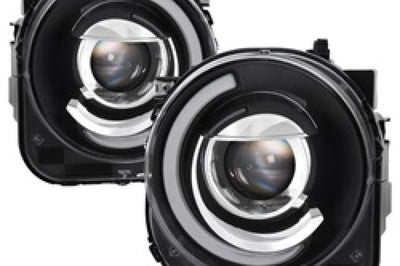 SPYDER xTune 15-17 Jeep Renegade Light Bar DRL Projector Headlights -Black (PRO-JH-JREN-LBDRL-BK) - Lights