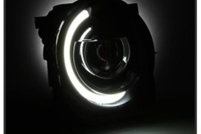 SPYDER xTune 15-17 Jeep Renegade Light Bar DRL Projector Headlights -Black (PRO-JH-JREN-LBDRL-BK) - Lights