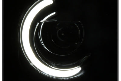 SPYDER xTune 15-17 Jeep Renegade Light Bar DRL Projector Headlights -Black (PRO-JH-JREN-LBDRL-BK) - Lights