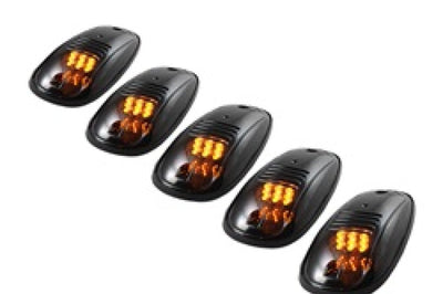 SPYDER Xtune 5 pcs Roof Cab Marker Parking Running Lights Smoked ACC-011