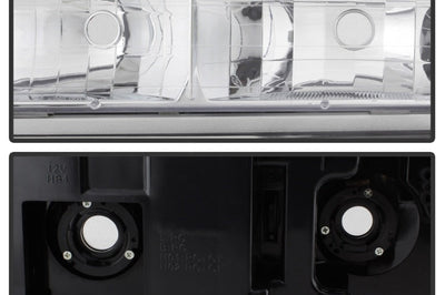 SPYDER Xtune 92-94 Blazer Full Size Corner/LED Bumper Headlights Chrome HD-JH-CCK88-LED-AM-C-SET - Lights