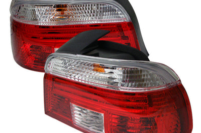SPYDER Xtune Bmw E39 5-Series 97-00 Tail Light Red Clear ALT-CI-BE3997-RC - Lights
