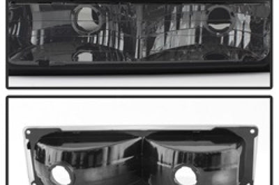 SPYDER Xtune Chevy Suburban 94-98 Headlights w/ Corner & Parking Lights 8pcs Smoked HD-JH-CCK88-AM-SM-SET