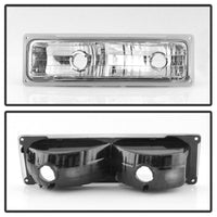 SPYDER Xtune Chevy Suburban 94-98 Headlights w/ Corner & Parking Lights 8pcs Chrome HD-JH-CCK88-AM-C-SET