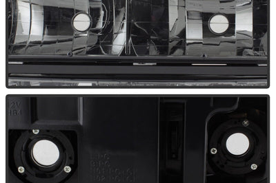 SPYDER Xtune Chevy Suburban 94-98 Headlights w/ Corner & Parking Lights 8pcs Smoked HD-JH-CCK88-AM-SM-SET