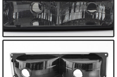 SPYDER Xtune Chevy Suburban 94-98 Headlights w/ Corner & Parking Lights 8pcs Smoked HD-JH-CCK88-AM-SM-SET