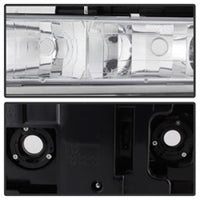 SPYDER Xtune Chevy Suburban 94-98 Headlights w/ Corner & Parking Lights 8pcs Chrome HD-JH-CCK88-AM-C-SET