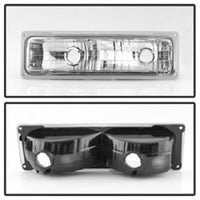 SPYDER Xtune Chevy Suburban 94-98 Headlights w/ Corner & Parking Lights 8pcs Chrome HD-JH-CCK88-AM-C-SET
