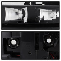 SPYDER Xtune Chevy Suburban 94-98 Headlights w/ Corner & Parking Lights 8pcs Black HD-JH-CCK88-AM-BK-SET