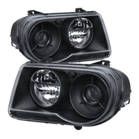 SPYDER Xtune Chrysler 300C w/ Halogen Projection Style Only 05-10 Headlights Black HD-JH-C300C-BK - Lights