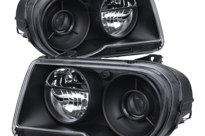 SPYDER Xtune Chrysler 300C w/ Halogen Projection Style Only 05-10 Headlights Black HD-JH-C300C-BK - Lights