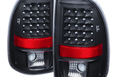 SPYDER Xtune Dodge Dakota 97-04 LED Tail Lights Black ALT-JH-DDAK97-LED-BK