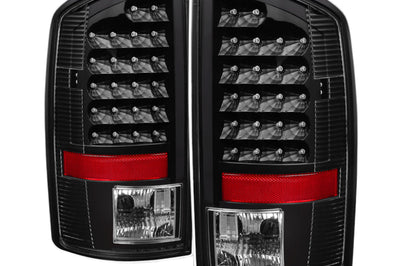 SPYDER Xtune Dodge Ram 07-08 1500 / 07-09 2500/3500 LED Tail Lights Black ALT-JH-DR07-LED-BK