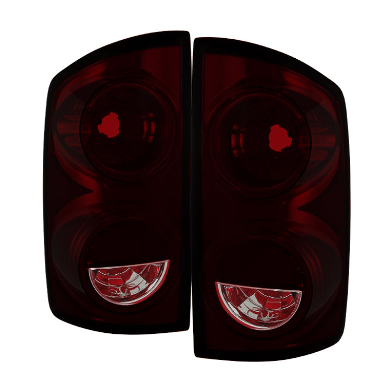 SPYDER Xtune Dodge Ram 1500 07-08 OEM Style Tail Lights -Red Smoked ALT-JH-DR07-OE-RSM