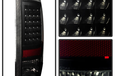 SPYDER Xtune Dodge Ram 1500 09-14 LED Tail Lights Incandescent Model Only Black Smoke ALT-JH-DR09-LED-BKSM