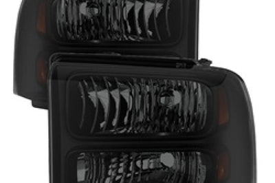 SPYDER Xtune Ford F250/350/450 Super Duty 05-07 Crystal Headlights Black Smoked HD-JH-FS05-AM-BSM - Lights