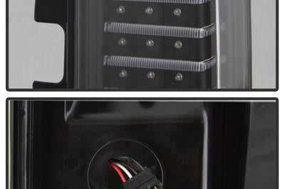 SPYDER Xtune Hummer H3 06-09 (Non H3T) LED Tail Lights Black ALT-ON-HH306-LED-BK