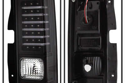 SPYDER Xtune Hummer H3 06-09 (Non H3T) LED Tail Lights Black ALT-ON-HH306-LED-BK