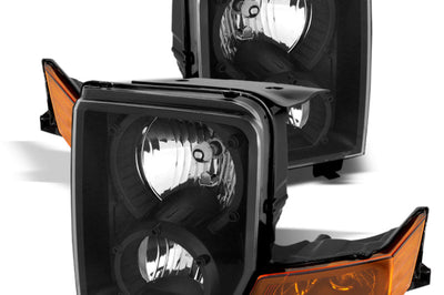 SPYDER Xtune Jeep Commander 06-10 Crystal Headlights Black HD-JH-JCOM06-AM-BK - Lights