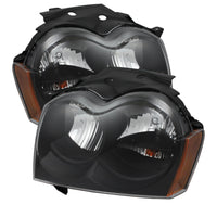 SPYDER Xtune Jeep Grand Cherokee 05-07 Crystal Headlights Black HD-JH-JGC05-AM-BK - Lights