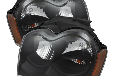 SPYDER Xtune Jeep Grand Cherokee 05-07 Crystal Headlights Black HD-JH-JGC05-AM-BK - Lights