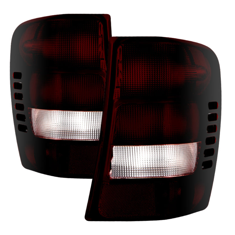 SPYDER Xtune Jeep Grand Cherokee 1999-2002 OEM Style Tail Lights Red Smoked ALT-JH-JGC99-OE-RSM