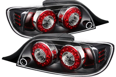 SPYDER Xtune Mazda Rx-8 04-08 LED Tail Lights Black ALT-ON-MRX804-LED-BK