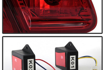 SPYDER Xtune Mercedes Benz W210 E-Class 96-02 LED Tail Lights Red Smoke ALT-CL-MBW210-LED-RSM