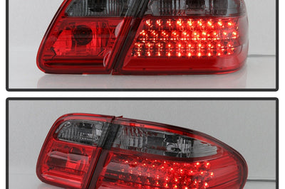 SPYDER Xtune Mercedes Benz W210 E-Class 96-02 LED Tail Lights Red Smoke ALT-CL-MBW210-LED-RSM