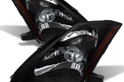 SPYDER Xtune Nissan 350Z 03-05 Crystal Headlights Xenon/Hid Model Only Black HD-JH-N350Z-HID-BK - Lights