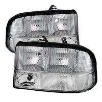 SPYDER Xtune Oldsmobile Bravada 98-01 Crystal Headlights Chrome HD-JH-GS1598-AM-C - Lights