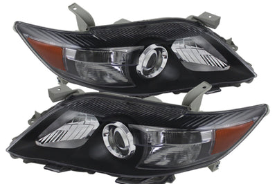 SPYDER Xtune Toyota Camry 10-11 (USa Built/Nal) Amber Projector Headlights Black HD-JH-TCAM10-AM-BK - Lights