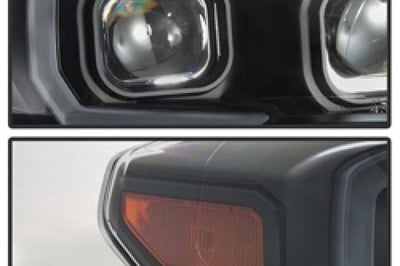 SPYDER xTune Toyota Tacoma 16-18 DRL Light Bar Projector Headlights - Black PRO-JH-TTA16-LBDRL-BK - Lights