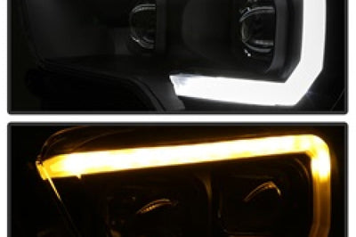 SPYDER xTune Toyota Tacoma 16-18 DRL Light Bar Projector Headlights - Black PRO-JH-TTA16-LBDRL-BK - Lights