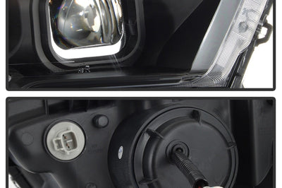 SPYDER xTune Toyota Tacoma 16-18 DRL Light Bar Projector Headlights - Black PRO-JH-TTA16-LBDRL-BK - Lights