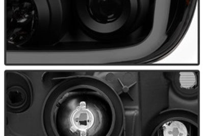 SPYDER Xtune Toyota Tundra 07-13 LED Light Bar Projector Headlights Black Smoked PRO-JH-TTU07-LED-BSM - Lights