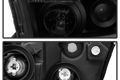 SPYDER Xtune Toyota Tundra 07-13 LED Light Bar Projector Headlights Black Smoked PRO-JH-TTU07-LED-BSM - Lights