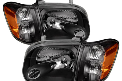 SPYDER Xtune Toyota Tundra Double Cab 05-06 OEM Style Headlights & Corner Lights Black HD-JH-TTUN05-AM-BK