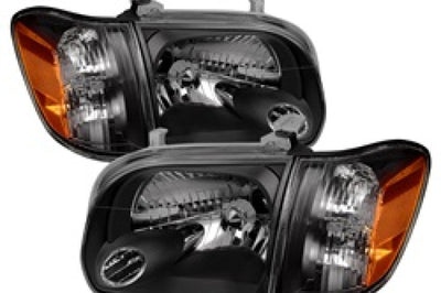 SPYDER Xtune Toyota Tundra Double Cab 05-06 OEM Style Headlights & Corner Lights Black HD-JH-TTUN05-AM-BK