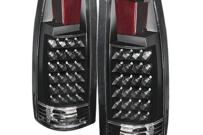 SPYDER Xtune Yukon Denali 99-00 LED Tail Lights Black ALT-JH-CCK88-LED-BK