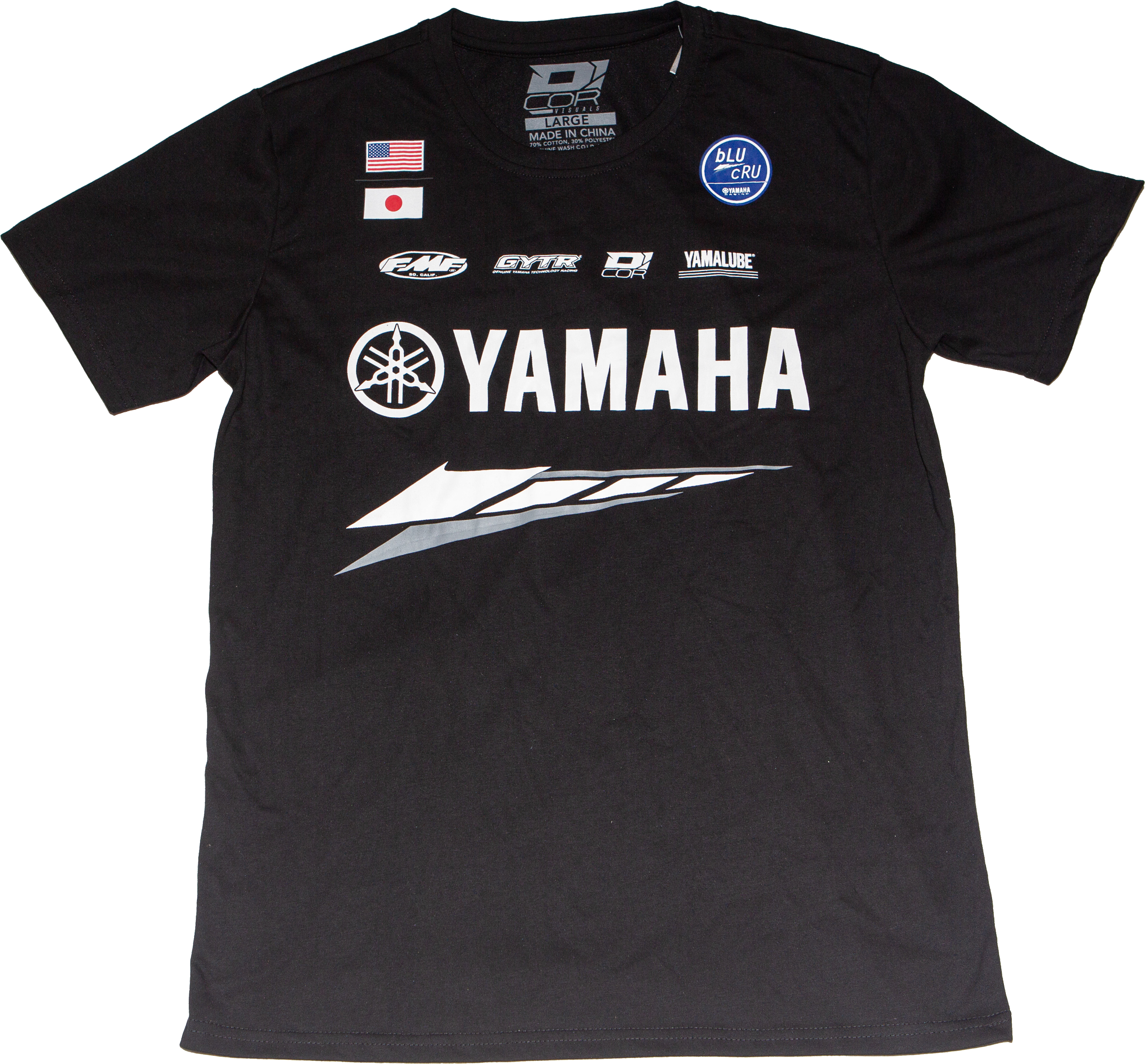 D-COR Yamaha Factory T Shirt Black Xl