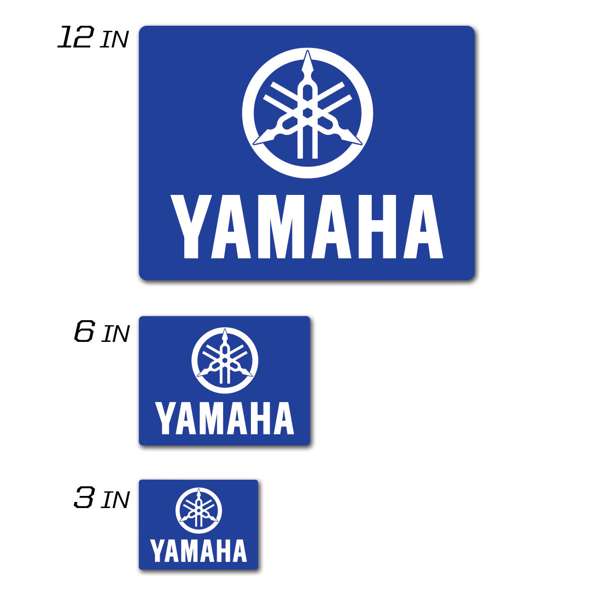 D-cor Yamaha Icon Decal 3’’ Squared - Street Collection